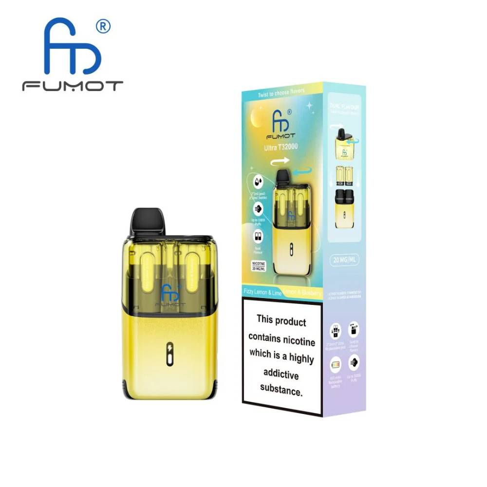 RandM Fumot Ultra T32000 Vape Kit Box of 5 Fizzy Lemon & Lime / Lemon & Blueberry