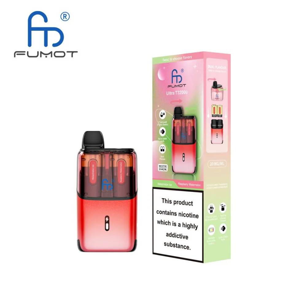 RandM Fumot Ultra T32000 Vape Kit Box of 5 Watermelon Ice / Raspberry Watermelon