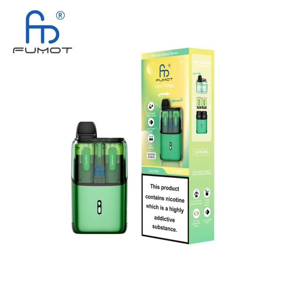 RandM Fumot Ultra T32000 Vape Kit Box of 5 Cool Mint / Spearmint