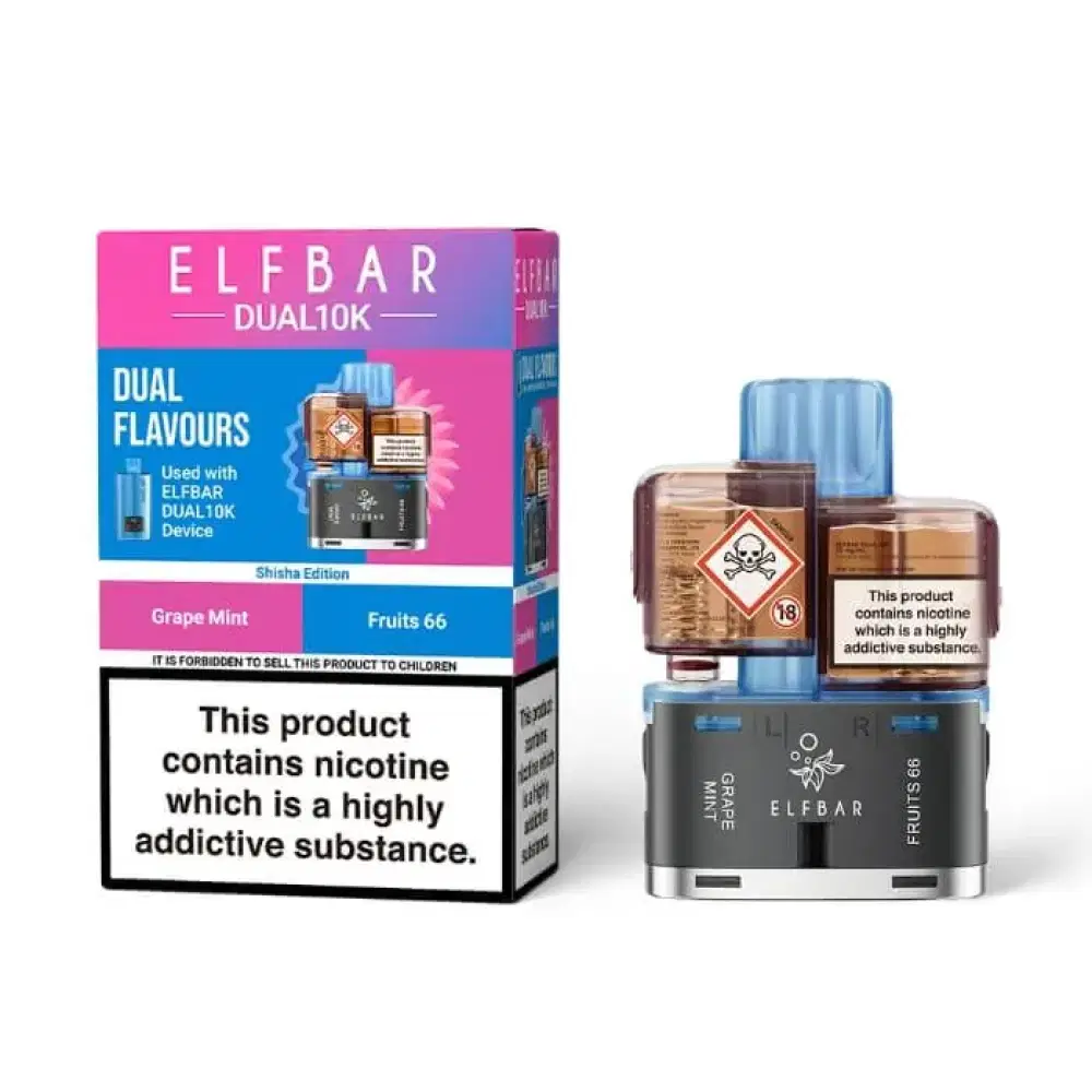 Elf Bar Dual 10k Pods Pack of 5 Shisha Edition