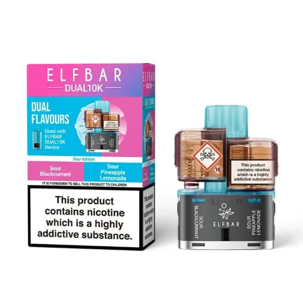 Elf Bar Dual 10k Pods Pack of 5 Sour Edition