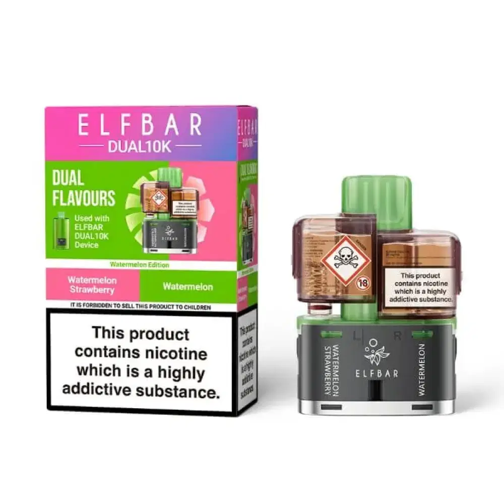Elf Bar Dual 10k Pods Pack of 5 Watermelon Edition