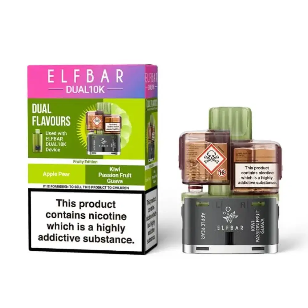 Elf Bar Dual 10k Pods Pack of 5 Fruity Edition