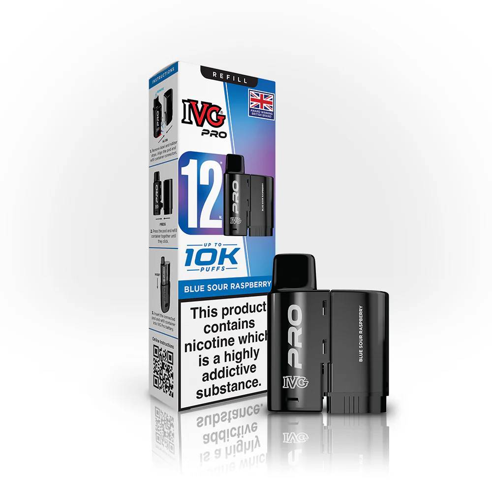IVG Pro 10K Pods Pack of 5 Blue Sour Raspberry