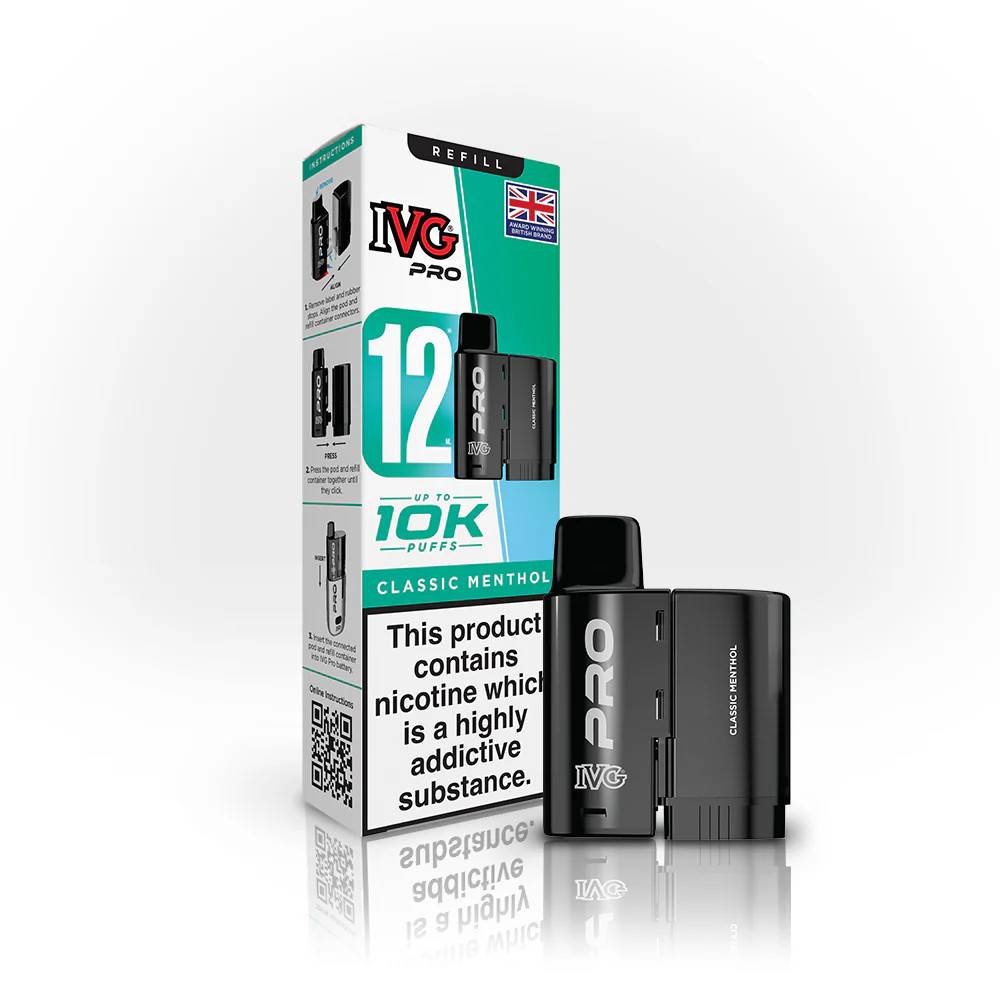 IVG Pro 10K Pods Pack of 5 Classic Menthol