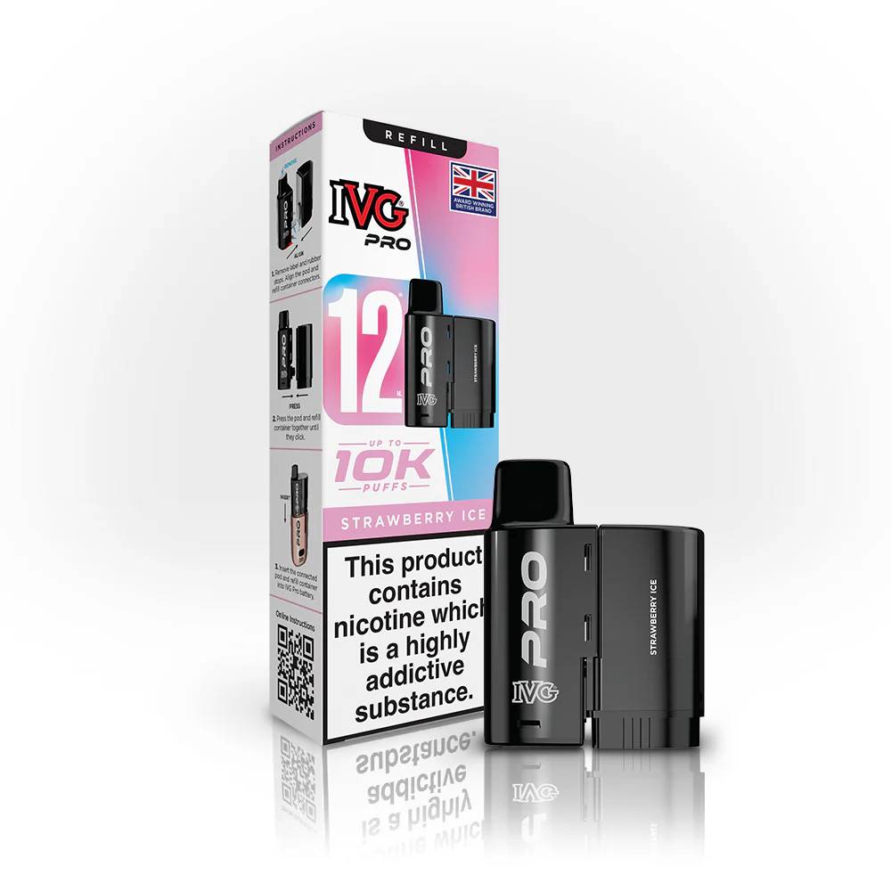 IVG Pro 10K Pods Pack of 5 Strawberry Ice