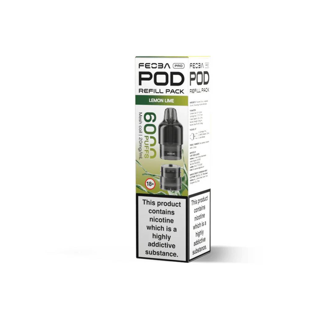 Feoba Pro Plus 6000 Pods Pack of 5 Lemon Lime