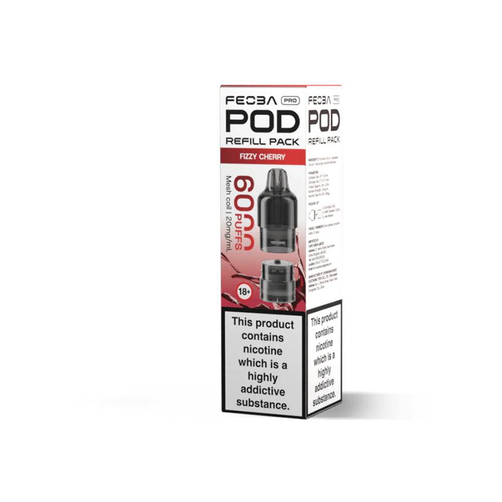 Feoba Pro Plus 6000 Pods Pack of 5 Fizzy Cherry