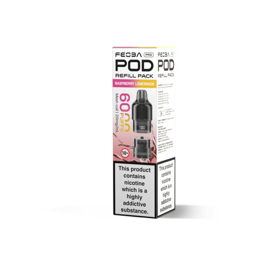 Feoba Pro Plus 6000 Pods Pack of 5 Raspberry Lemonade