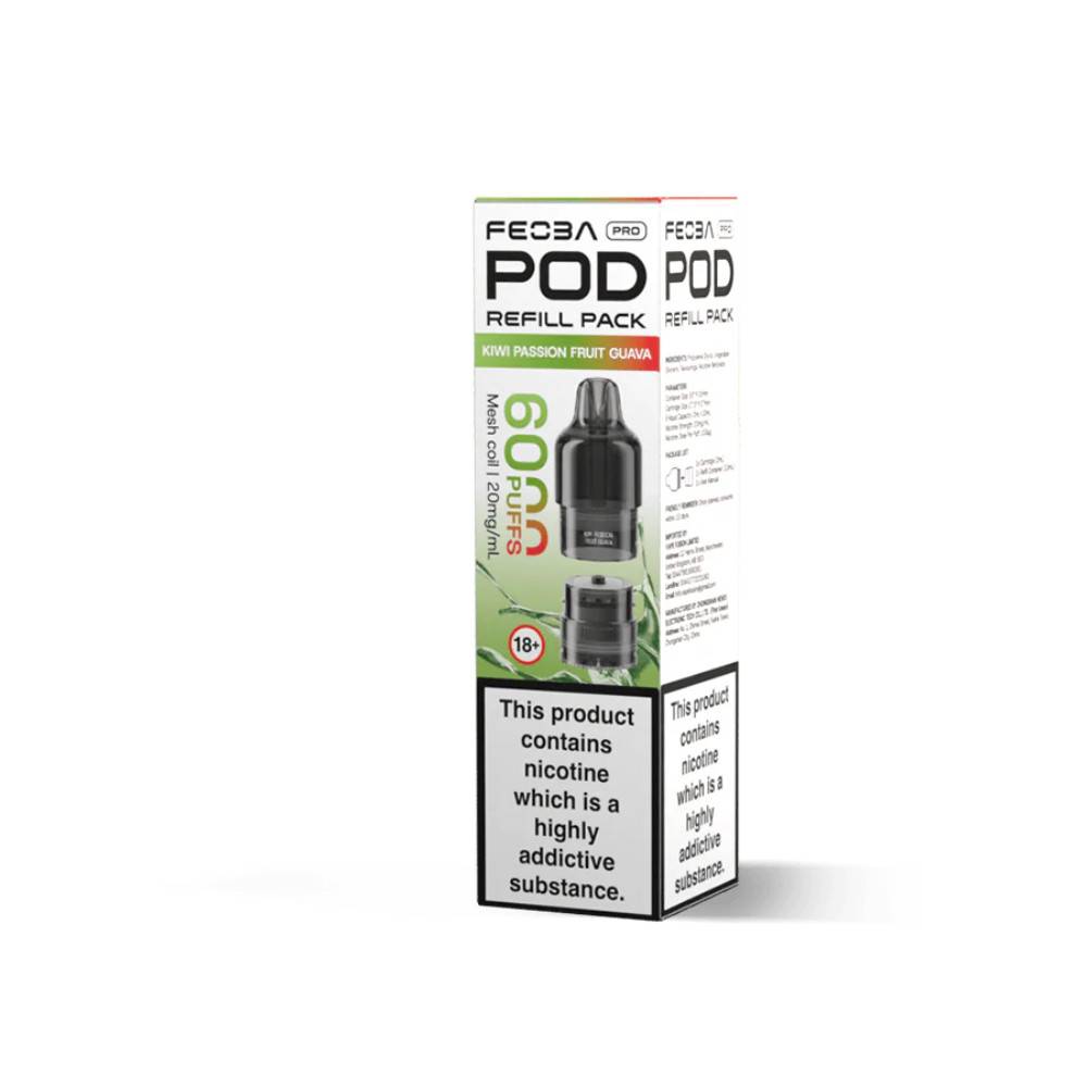 Feoba Pro Plus 6000 Pods Pack of 5 Kiwi Passionfruit Guava