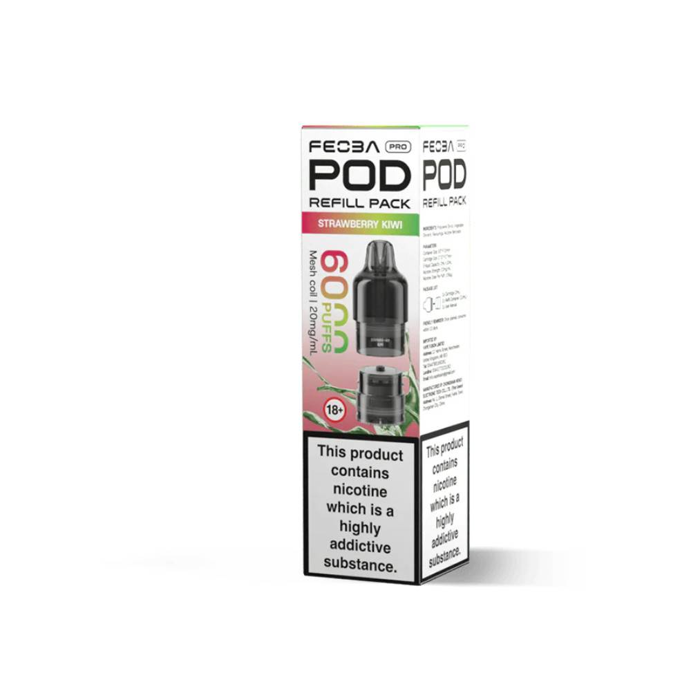 Feoba Pro Plus 6000 Pods Pack of 5 Strawberry Kiwi