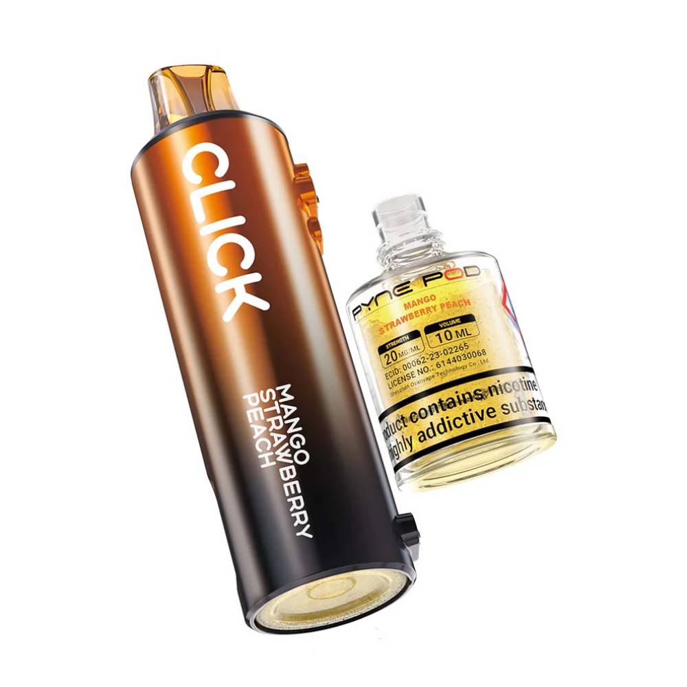 Pyne Pod Click 10k Pods Pack of 5 Mango Strawberry Peach