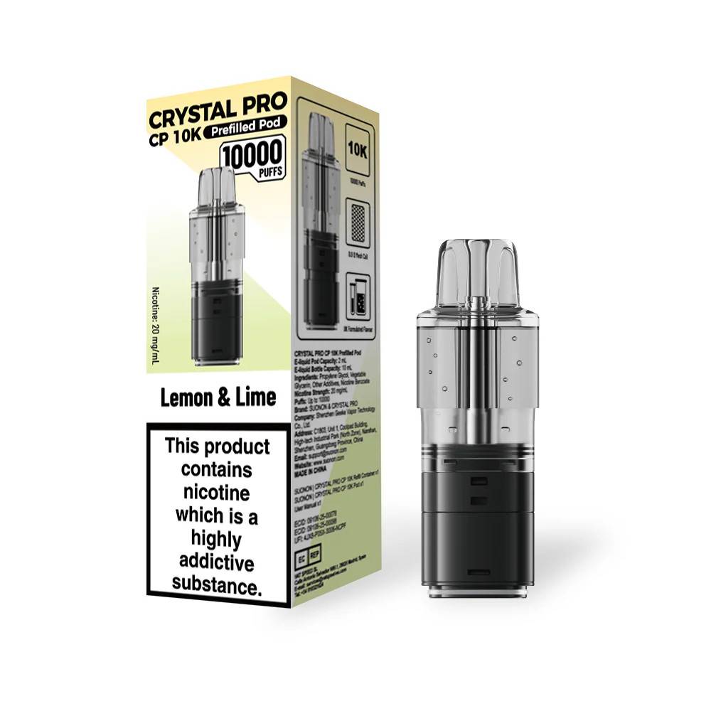 Crystal Pro CP 10k Pods Pack of 5 Lemon Lime