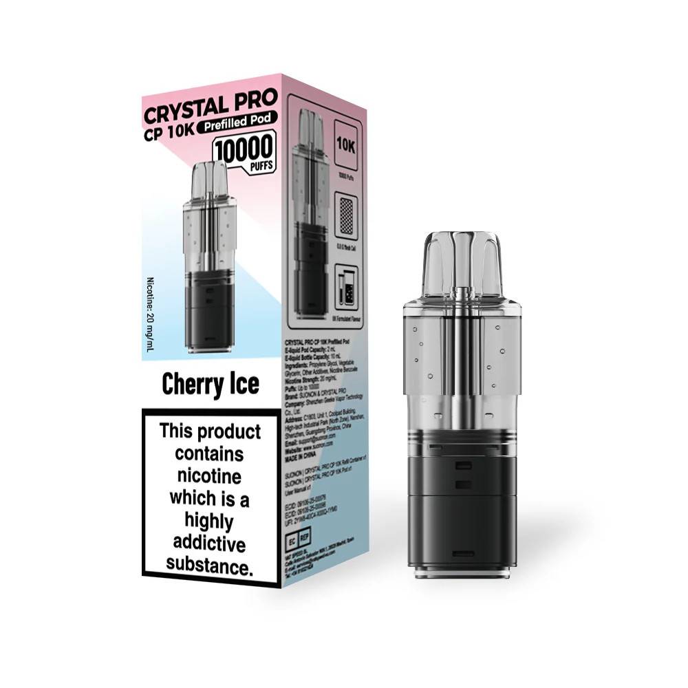 Crystal Pro CP 10k Pods Pack of 5 Cherry Ice