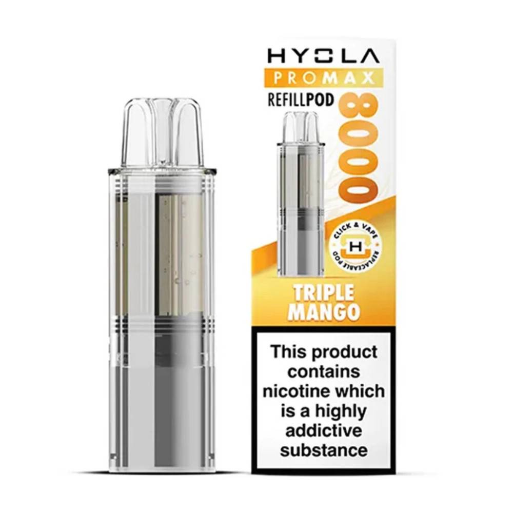 Hyola Pro Max 8000 Pods Pack of 5 Triple Mango