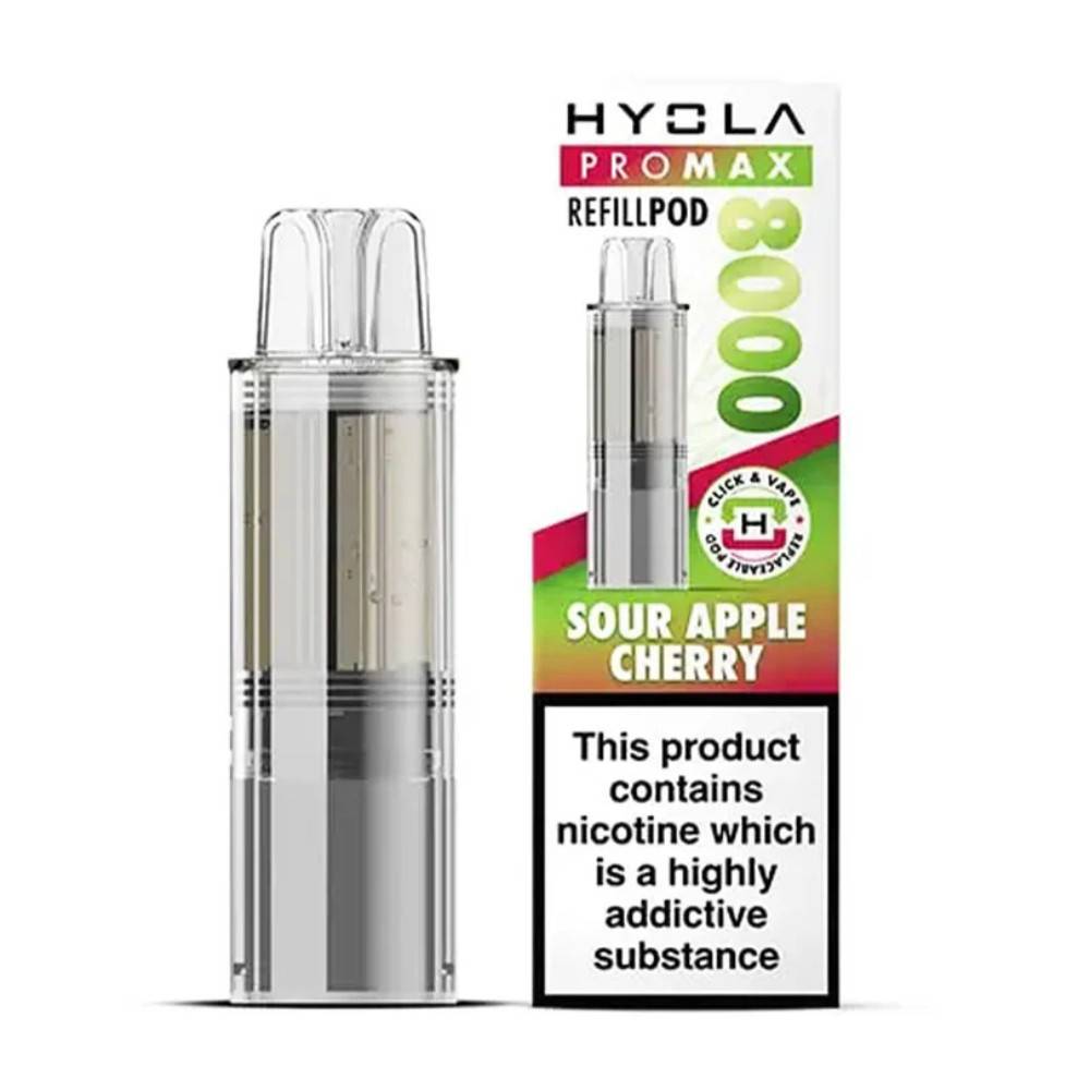 Hyola Pro Max 8000 Pods Pack of 5 Sour Apple Cherry