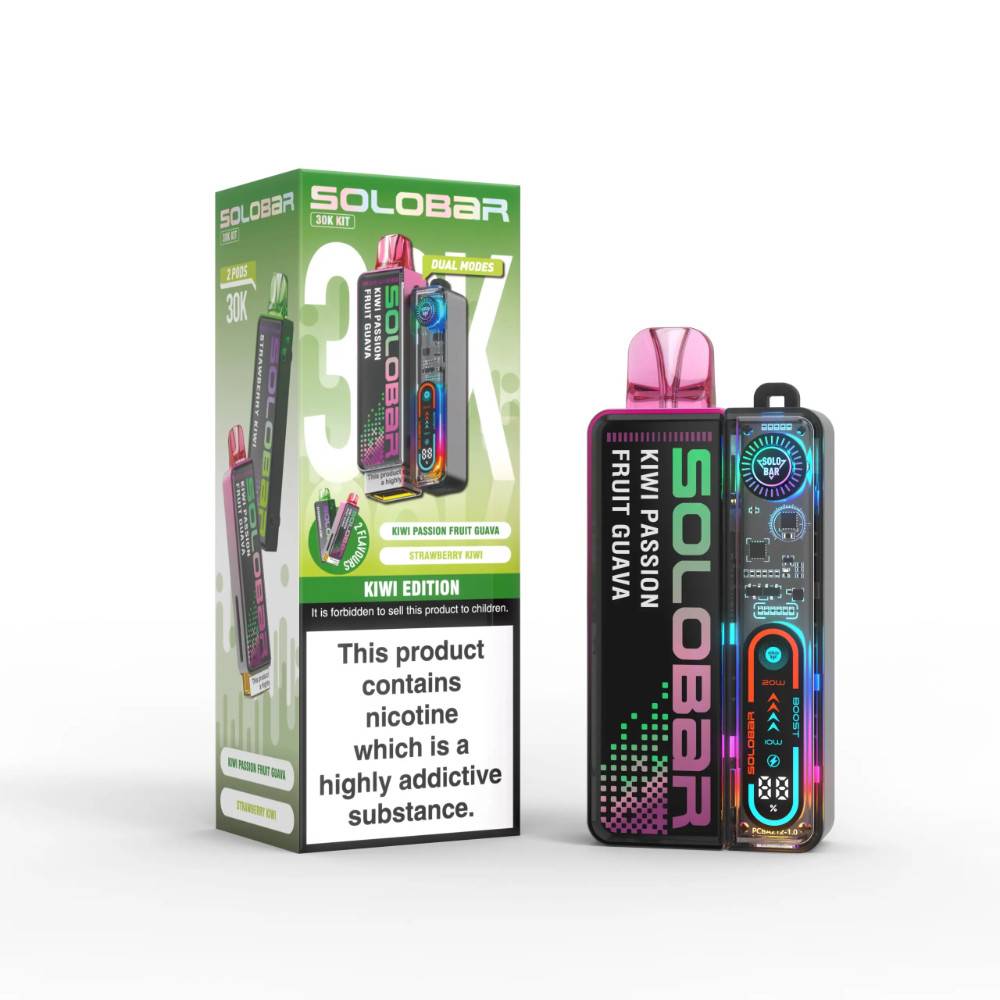 Solobar Boost 30k Vape Kit Box of 5 Kiwi Edition