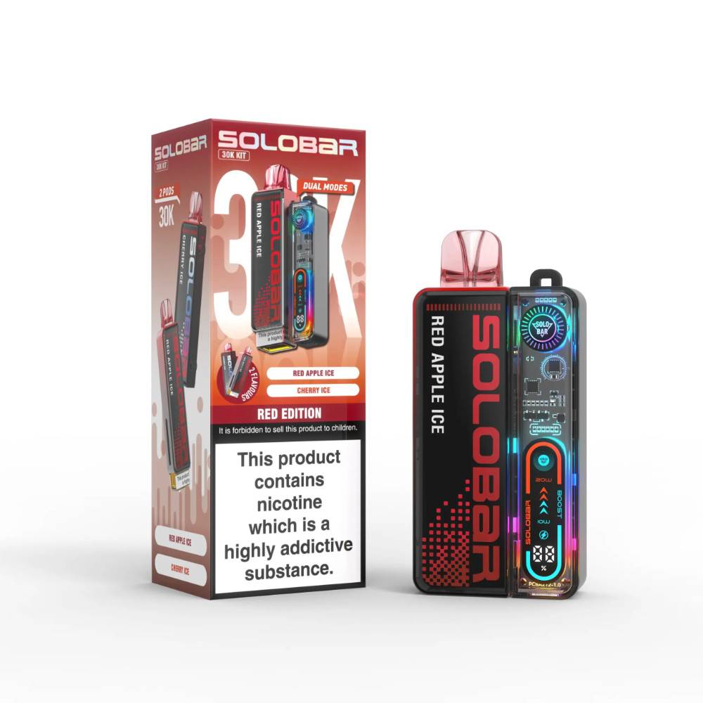 Solobar Boost 30k Vape Kit Box of 5 Red Edition