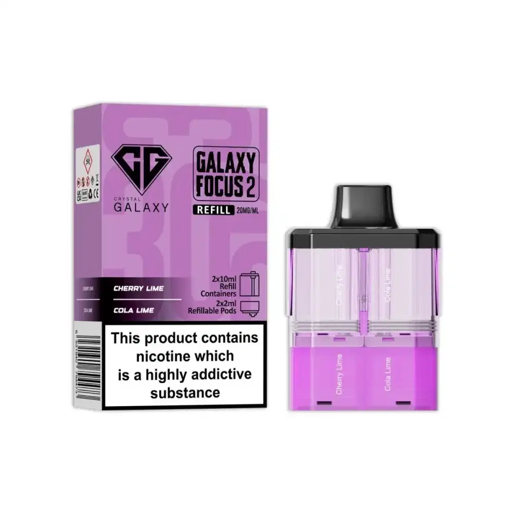 Crystal Galaxy Focus 6k Pods Pack of 5 Cherry Lime / Cola Lime