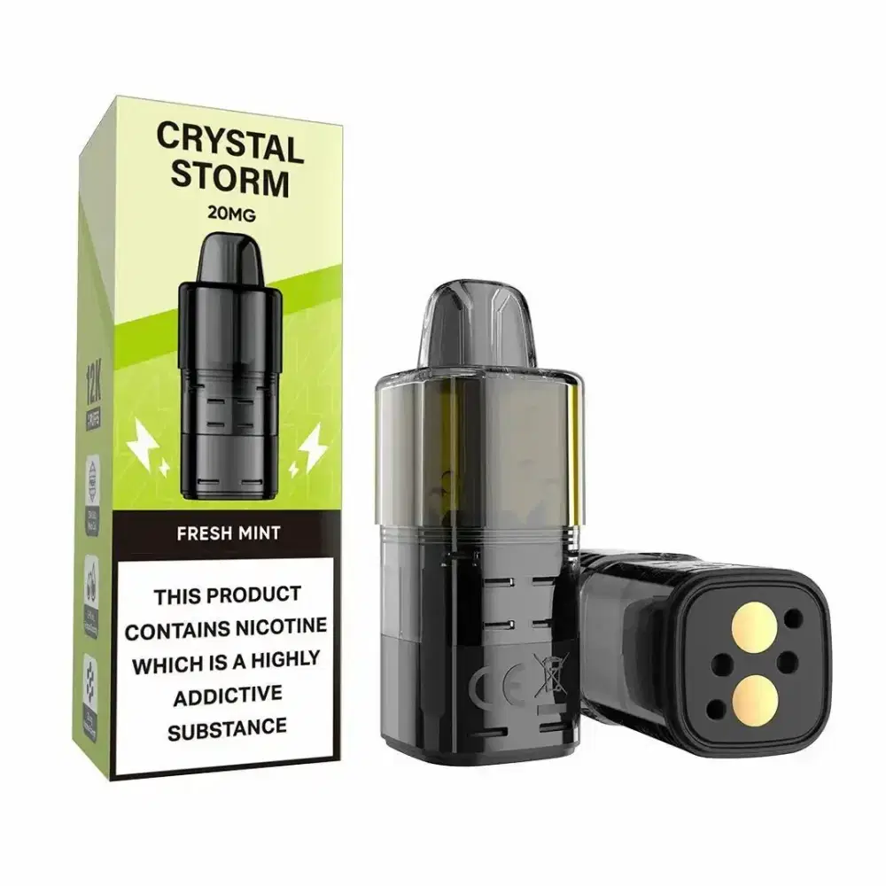 Crystal Strom Bar 12k Pods Pack of 5 Fresh Mint