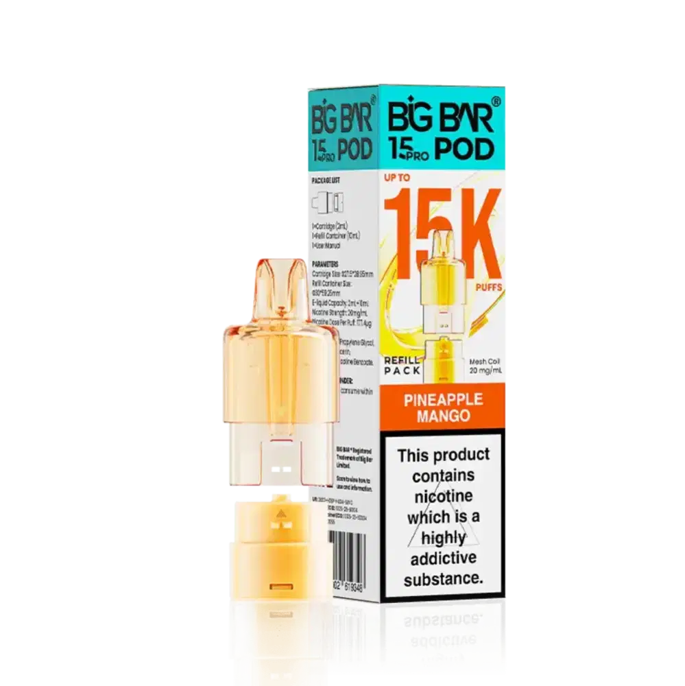 Big Bar Pro 15k Pods Pack of 5 Pineapple Mango