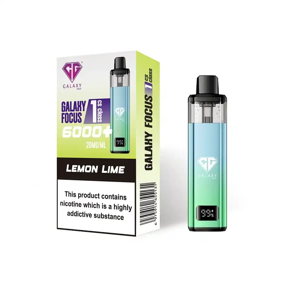 Crystal Galaxy Focus 6k Vape Kit Box of 5 Lemon Lime