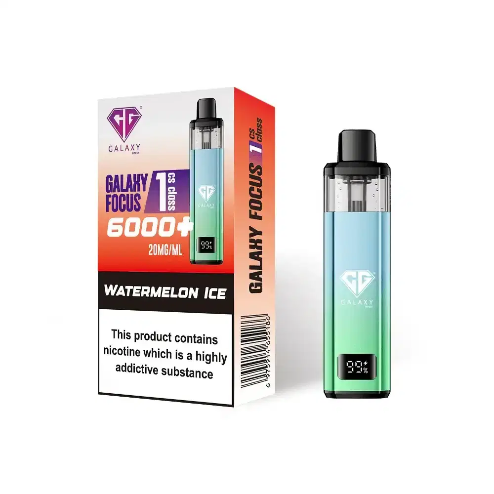 Crystal Galaxy Focus 6k Vape Kit Box of 5 Watermelon Ice
