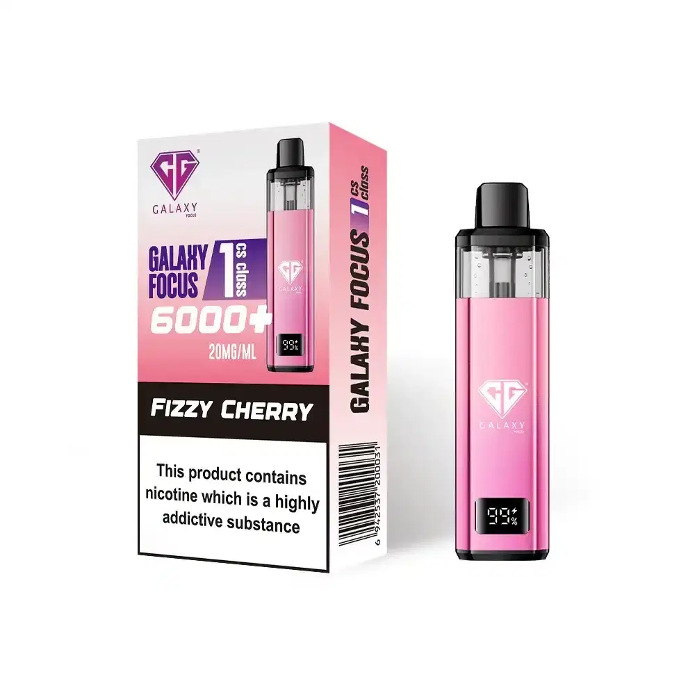 Crystal Galaxy Focus 6k Vape Kit Box of 5 Fizzy Cherry