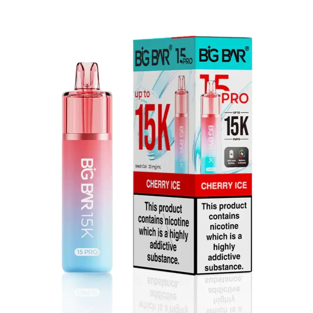 Big Bar Pro 15k Vape Kit Box of 5 Cherry Ice