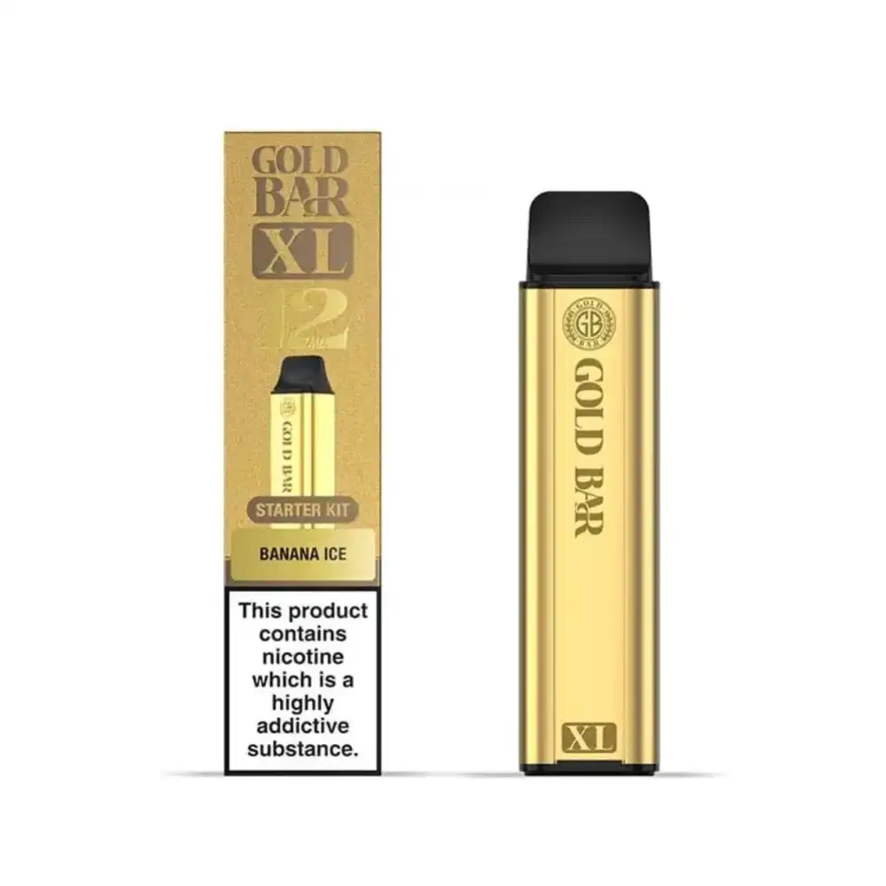 Gold Bar XL 10k Vape Kit Box of 5 Banana Ice