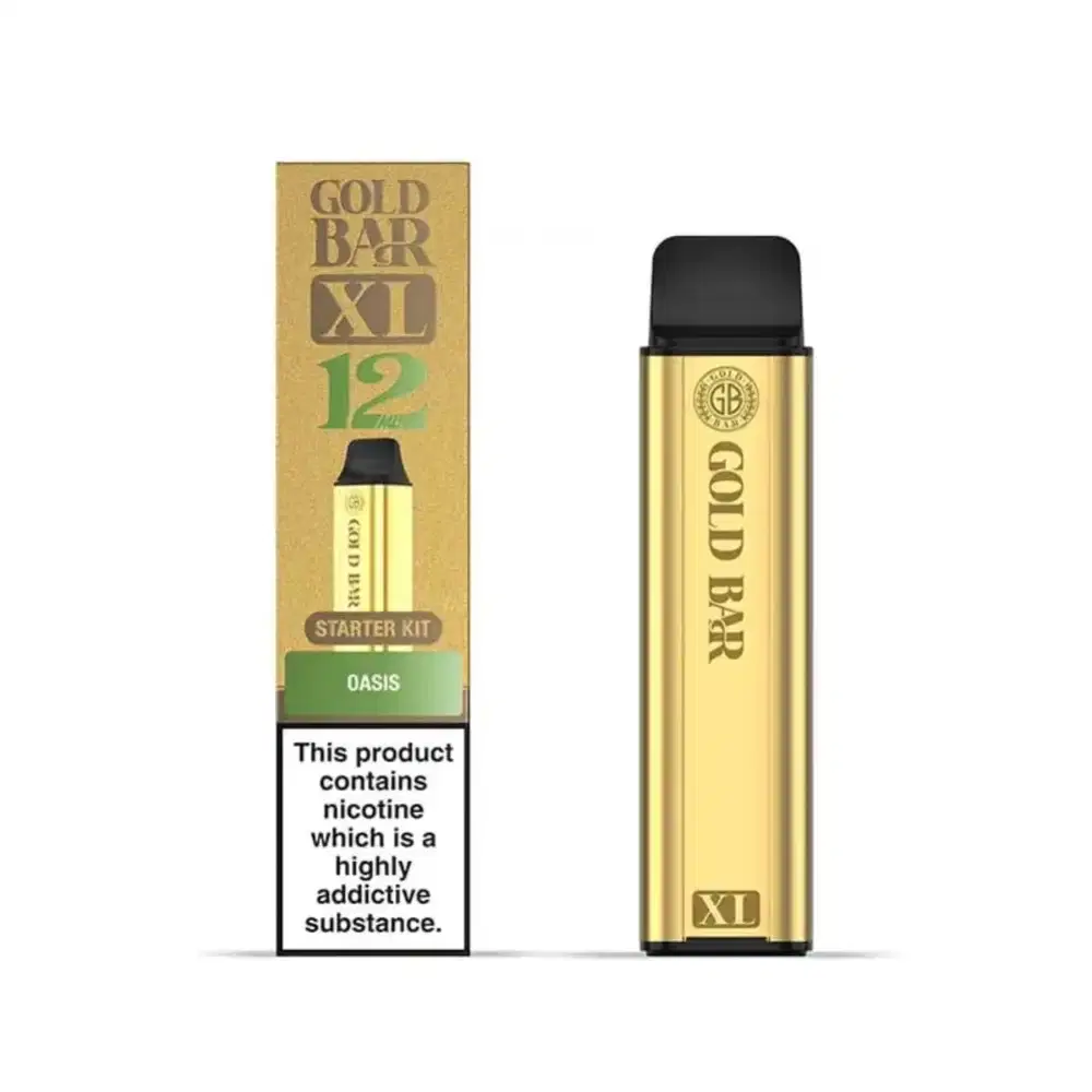 Gold Bar XL 10k Vape Kit Box of 5 Oasis
