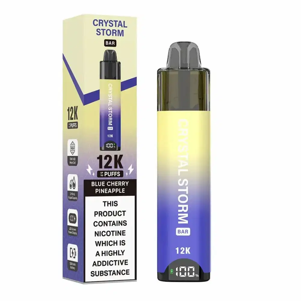 Crystal Strom Bar 12k Vape Kit Box of 5 Blue Cherry Pineapple