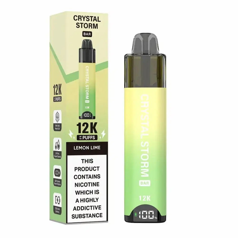 Crystal Strom Bar 12k Vape Kit Box of 5 Lemon & Lime