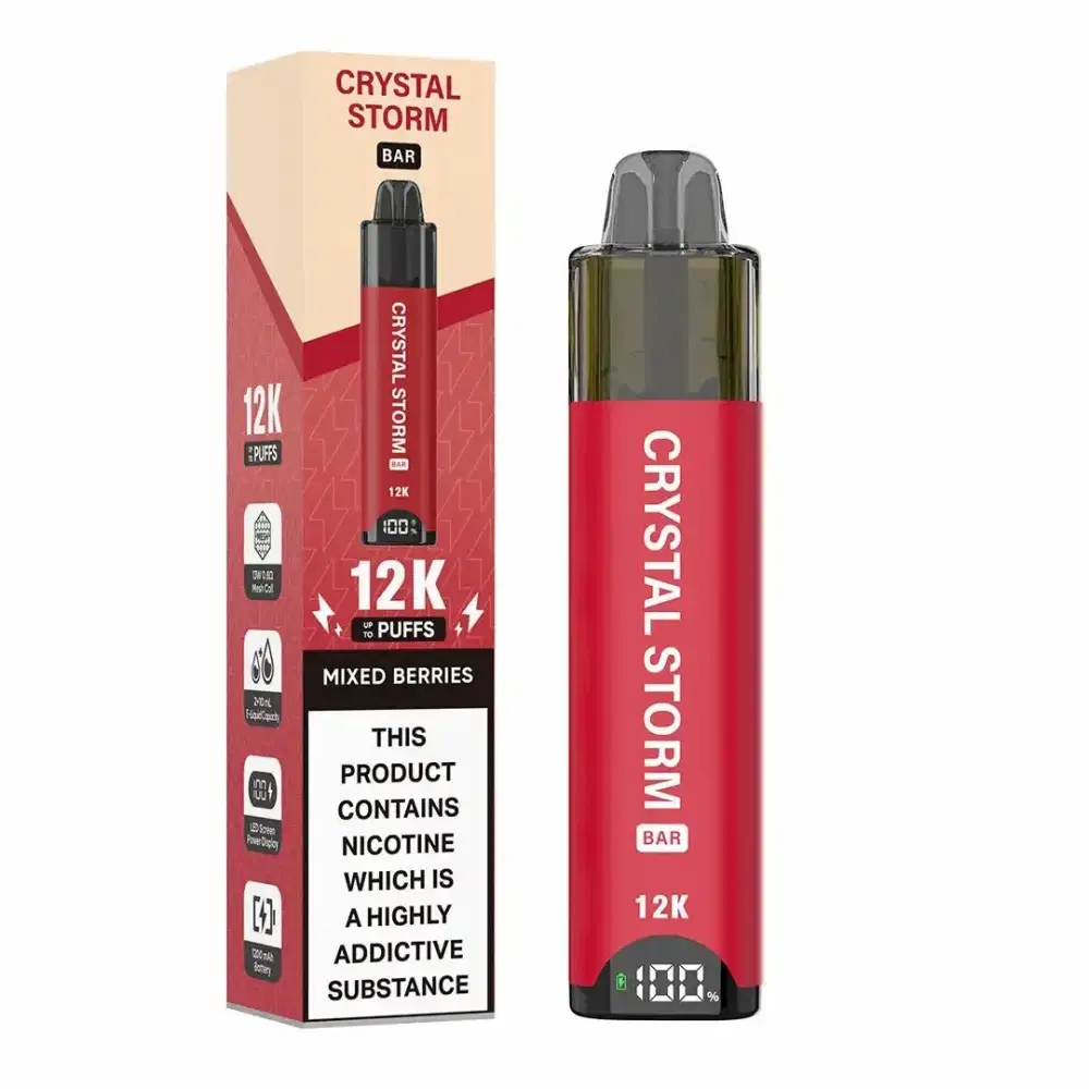 Crystal Strom Bar 12k Vape Kit Box of 5 Mix Berry