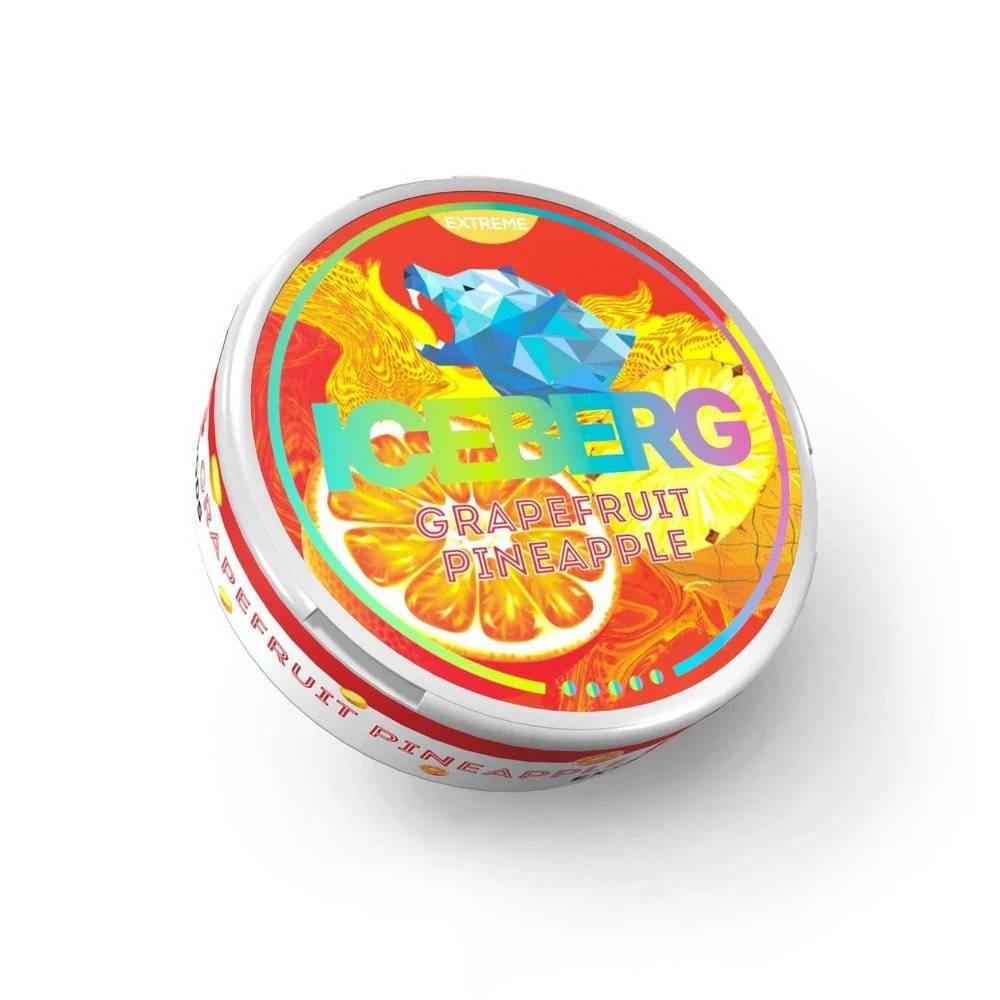 Iceberg Nicotine Pouches 10 Packs Grapefruit Pineapple