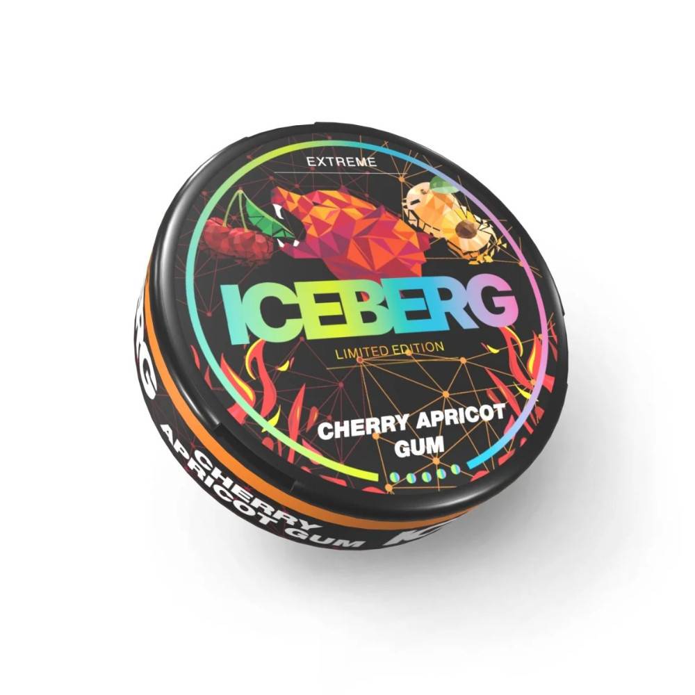 Iceberg Nicotine Pouches 10 Packs Cherry Apricot Gum