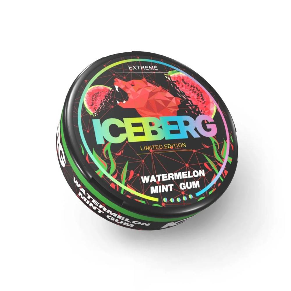 Iceberg Nicotine Pouches 10 Packs Watermelon Mint Gum