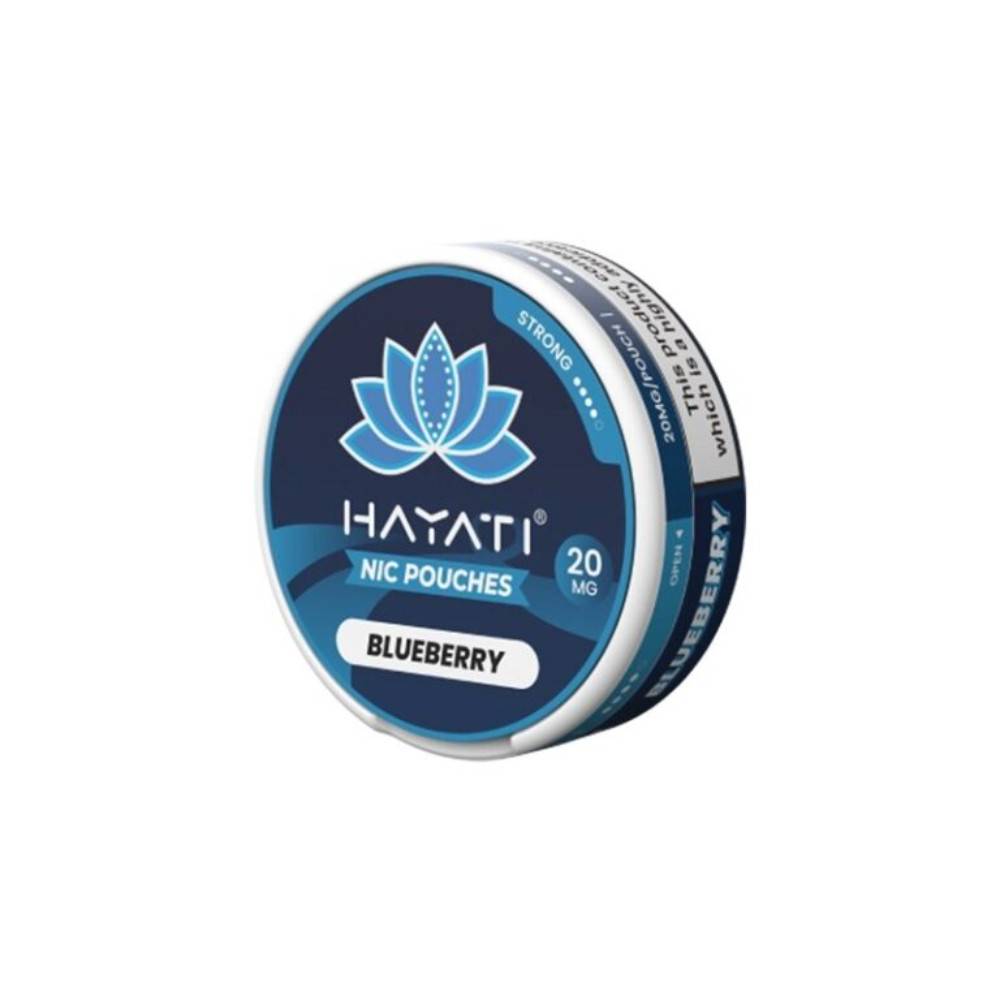 Hayati Nicotine Pouches 10 Packs Blueberry 20mg