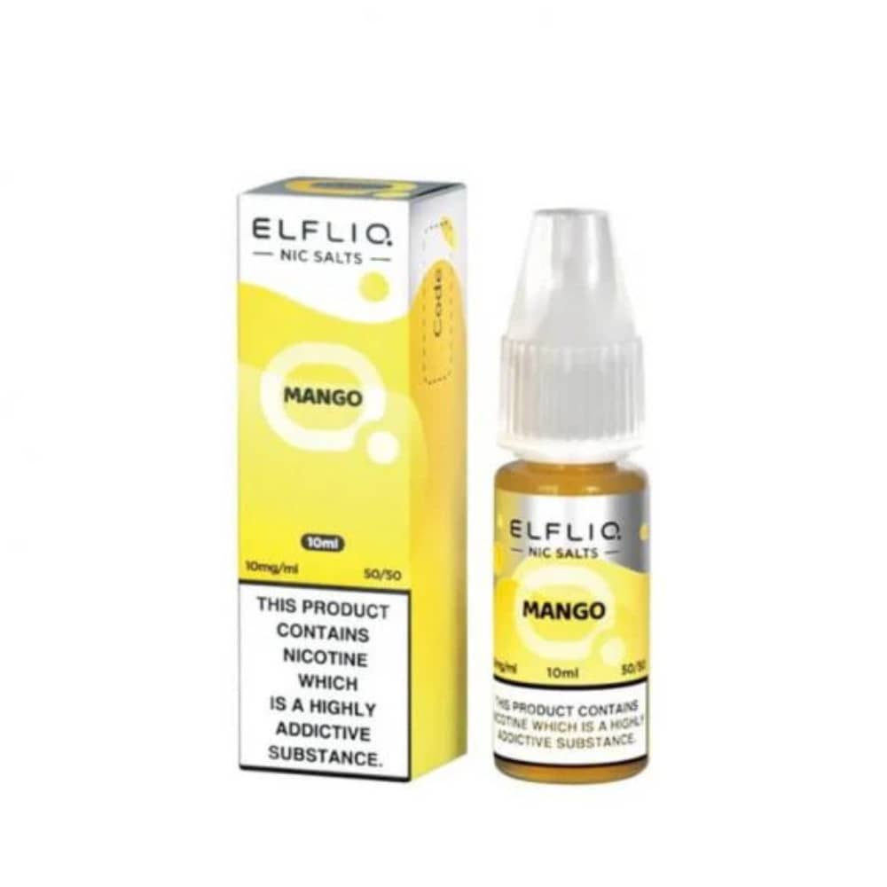 Elf Bar Elfliq Nic Salt E-Liquids 10ml Box of 10 Mango 20mg