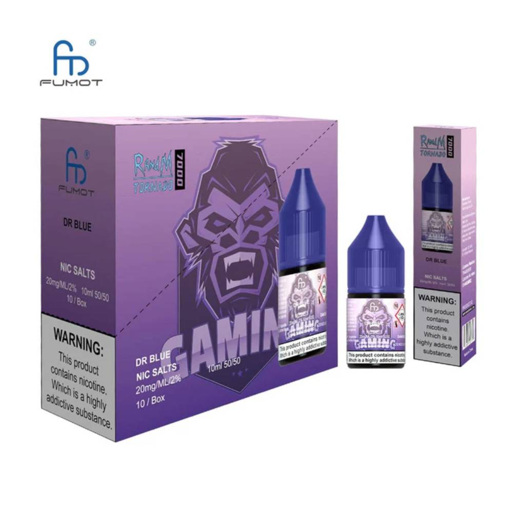 RandM 7000 Nic Salts E-Liquids 10ml Box of 10 Dr Blue