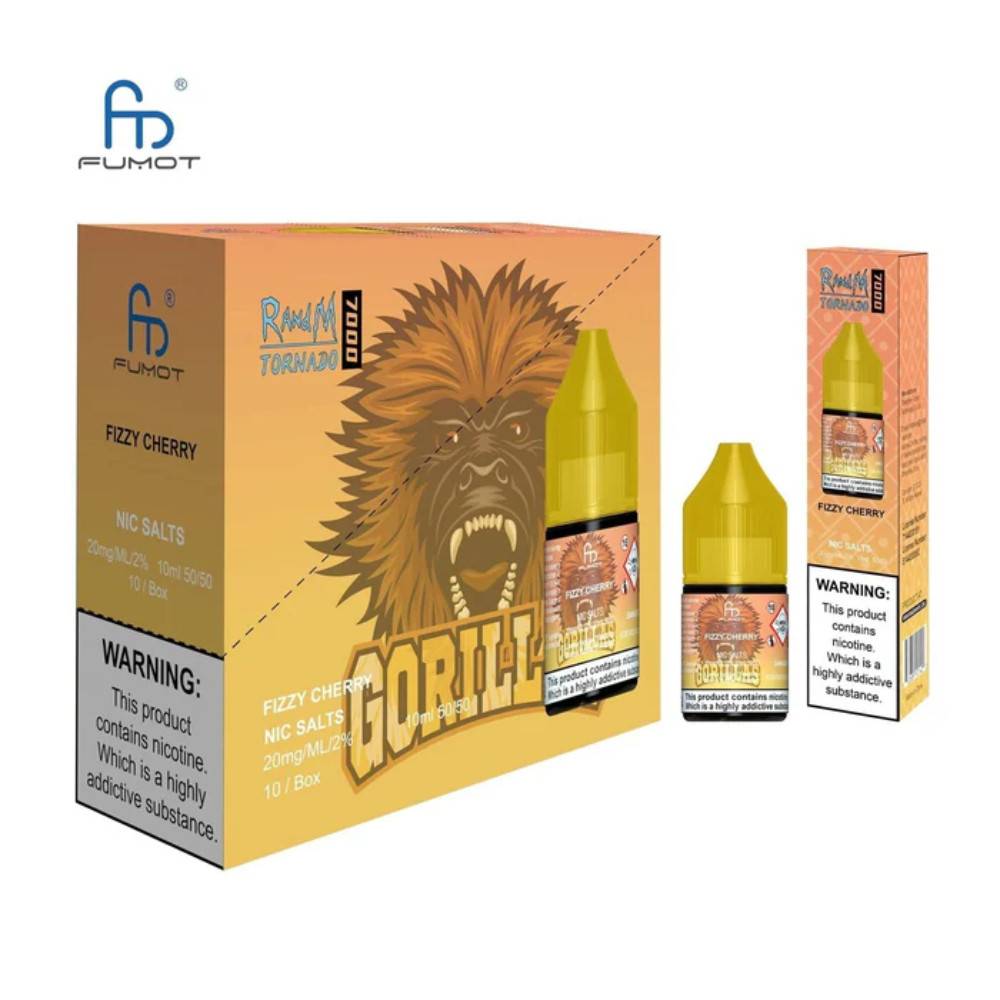 RandM 7000 Nic Salts E-Liquids 10ml Box of 10 Fizzy Cherry