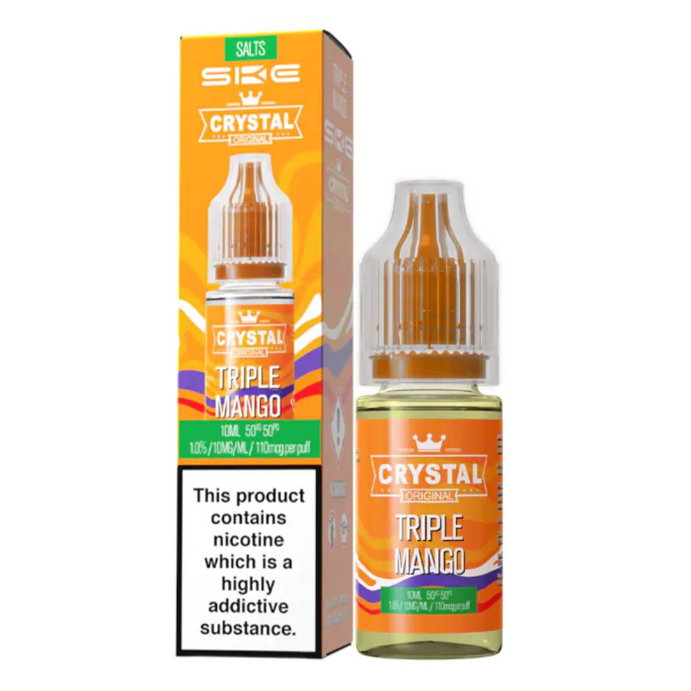 Ske Crystal Nic Salts E-Liquids 10ml Box of 10 Triple Mango 10mg
