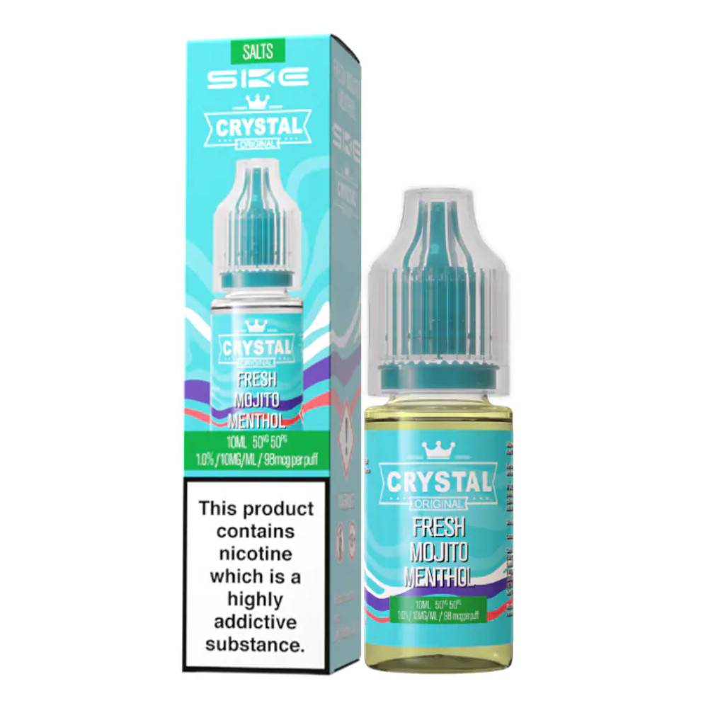 Ske Crystal Nic Salts E-Liquids 10ml Box of 10 Fresh Menthol Mojito 20mg