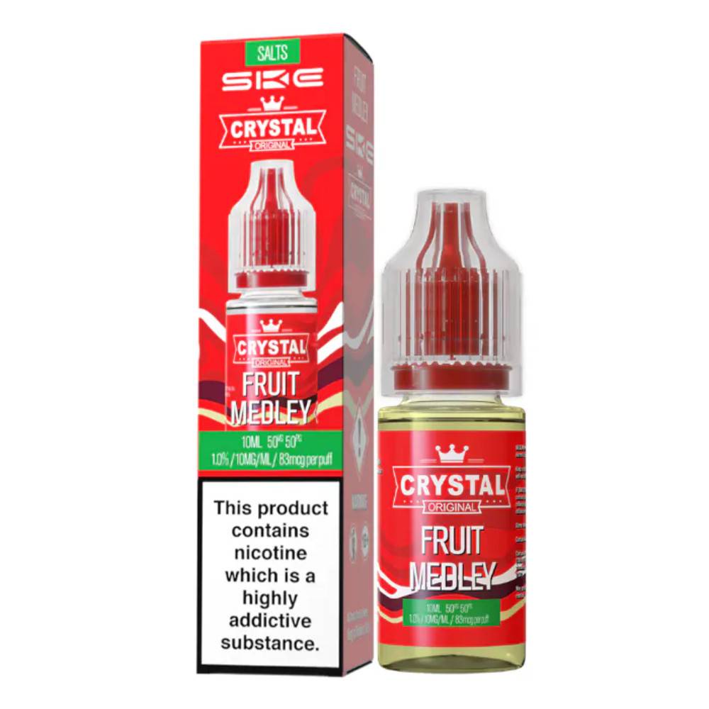 Ske Crystal Nic Salts E-Liquids 10ml Box of 10 Fruit Medley 20mg