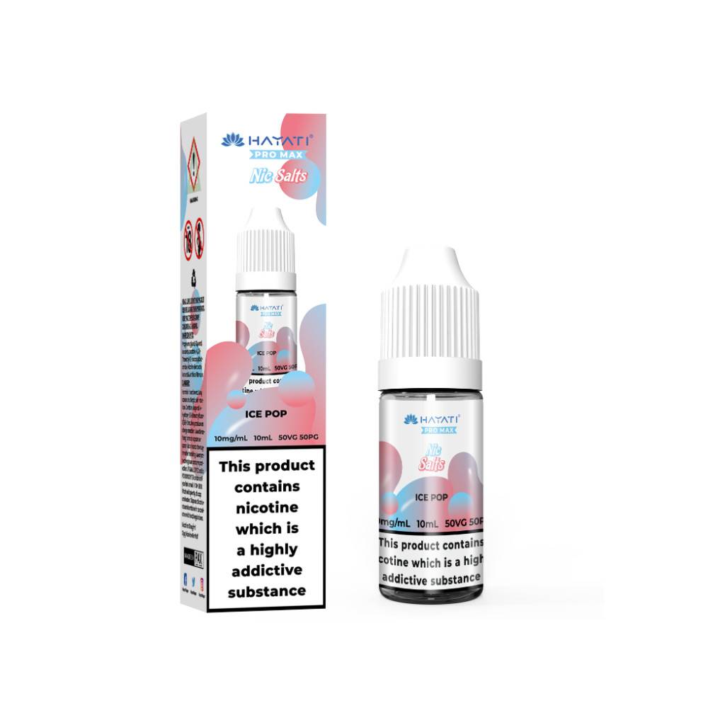 Hayati Pro Max Nic Salts E-Liquids 10ml Box of 10 Ice Pop 20mg