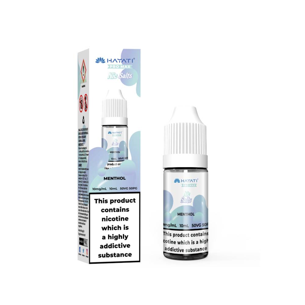 Hayati Pro Max Nic Salts E-Liquids 10ml Box of 10 Menthol 20mg