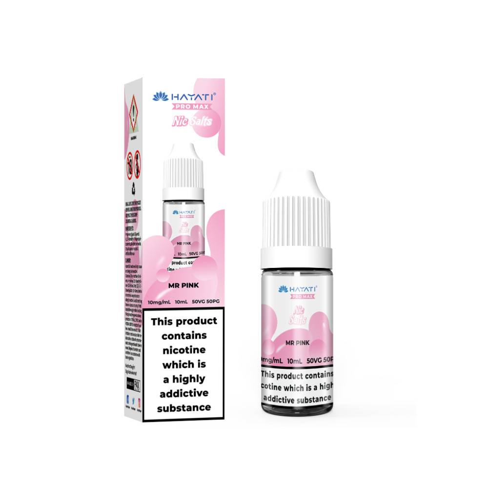 Hayati Pro Max Nic Salts E-Liquids 10ml Box of 10 Mr Pink 20mg