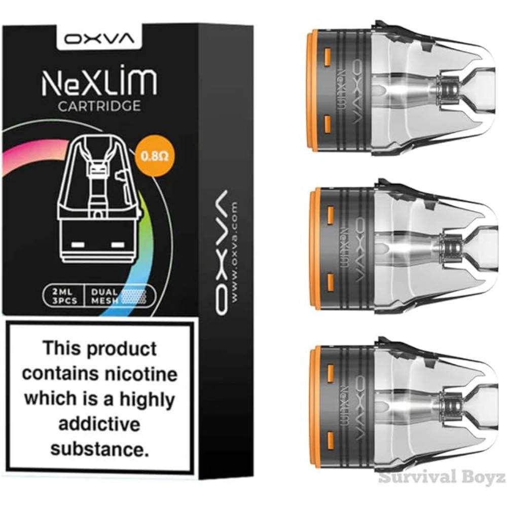Oxva Nexlim Replacement Pods 3 Packs 0.8ohm
