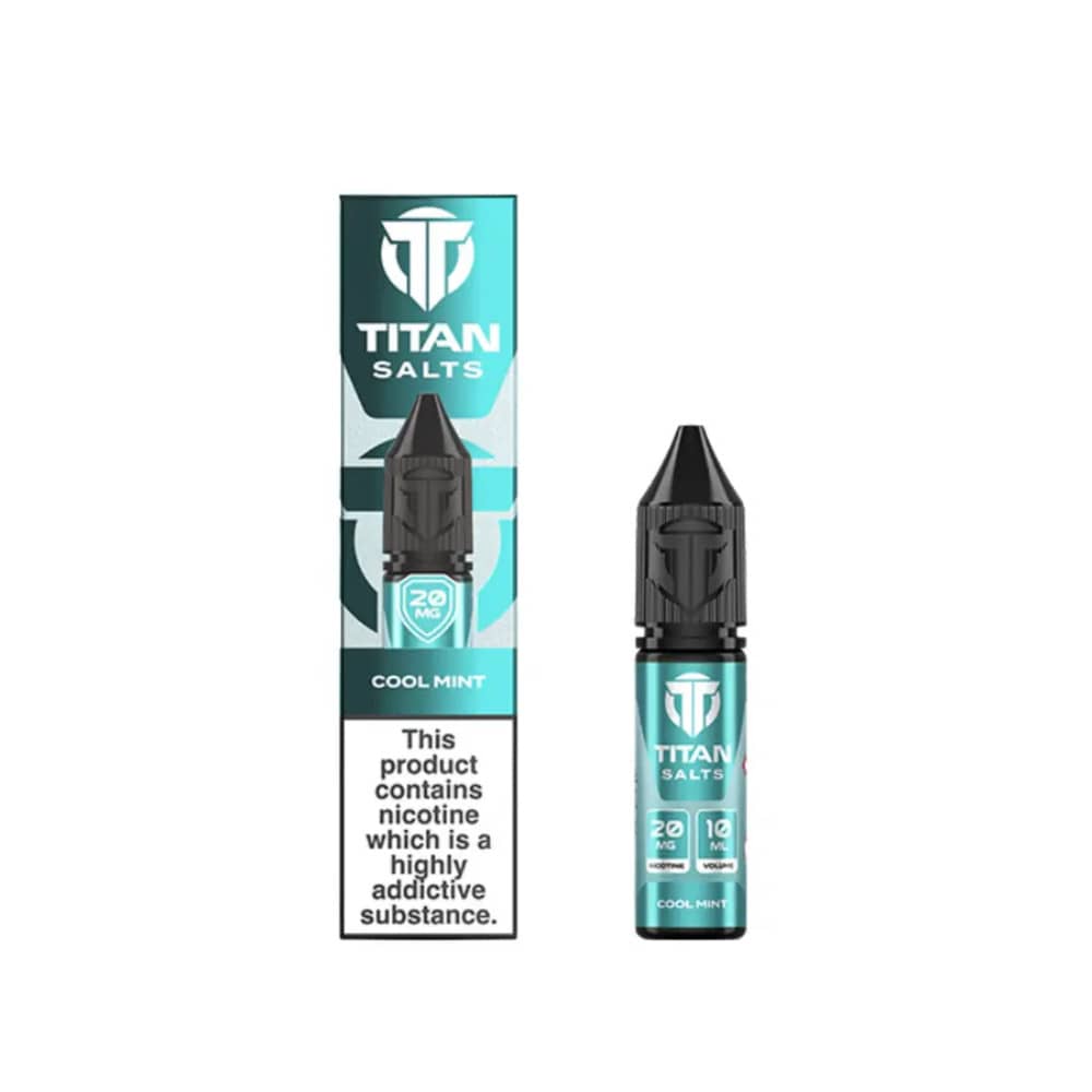 Titan Nic Salts e liquids 10ml Box of 10 Cool Mint 10mg