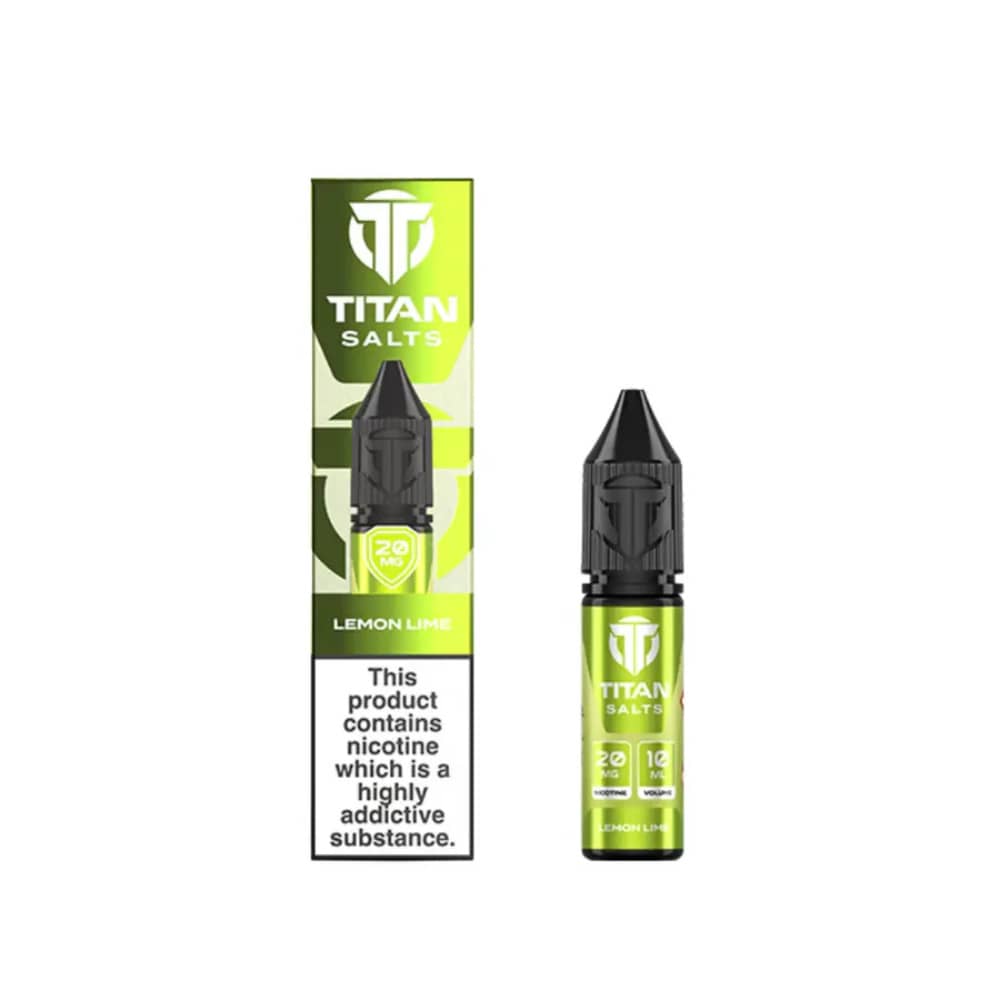Titan Nic Salts e liquids 10ml Box of 10 Lemon Lime 20mg